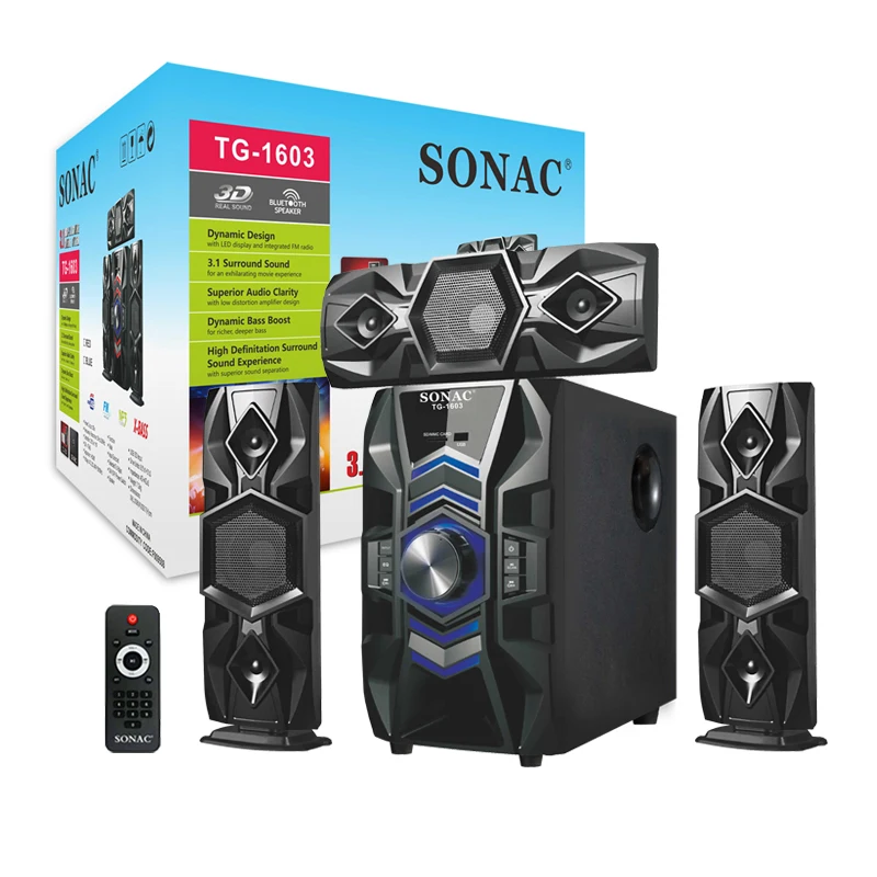 

SONAC TG1603 Speaker HiFi Super Bass Surround Sound System Speaker Subwoofer Home Theater Speaker