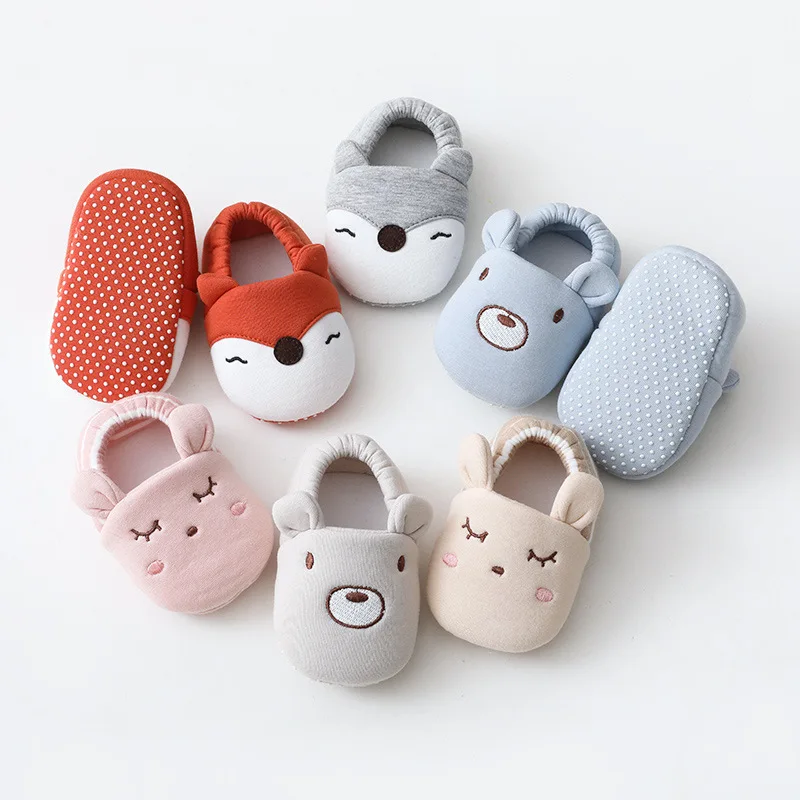 

Hot Selling Cute Cartoon Cotton Soft Anti-Slip Sole Soft Touch Pre
