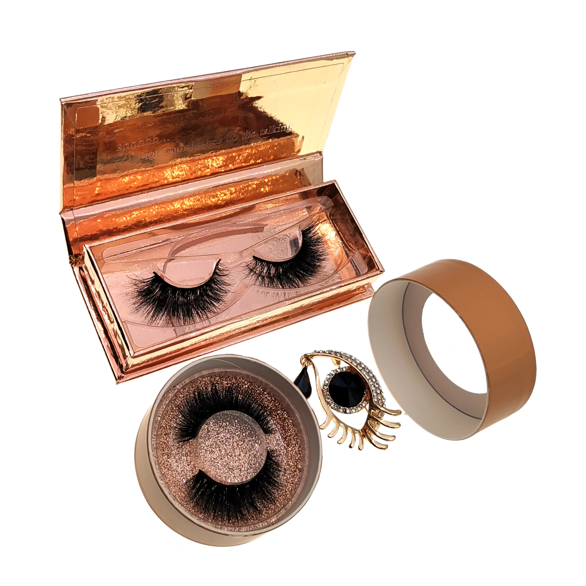 

Low MOQ Factory price 100% real wholesale eyelashes 25 mm 3d mink, Black