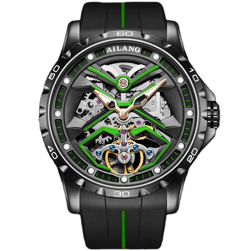 

AILANG 2022 new mechanical watch men's luxury classic business watch fashion design waterproof tourbillon men's watch