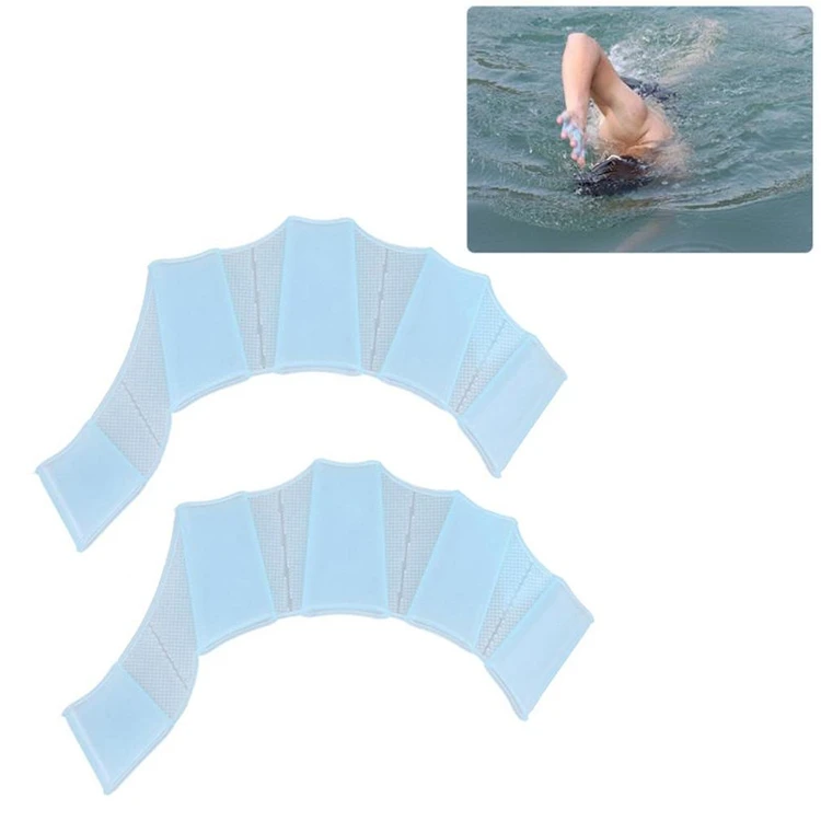 

High Quality Adult Child Swim Fins Finger Flexible Silicone Swimming tools Swim Training Fins