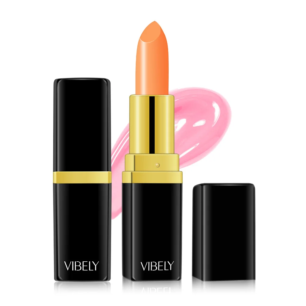 

Wholesale Color Changing Lipstick Waterproof Moisturizing Natural Healthy Organic Vegan Lip Balm, Color change