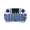 American English Backlight i8 2.4GHz 7-color Wireless Mini Keyboard Hebrew Italian Portuguese Air Mouse Touchpad Controller