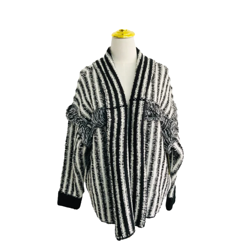 

Hot sale Ladies Autumn Winter Long Oversized Leopard Print Coats Long Sleeve Knitted Cardigan For Women