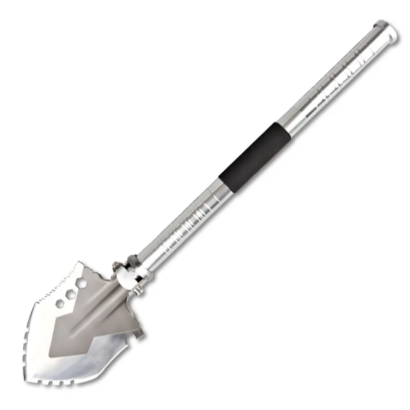 

Amazon Selling Outdoor Multifunctional Foldable Engineer Shovel, Silver