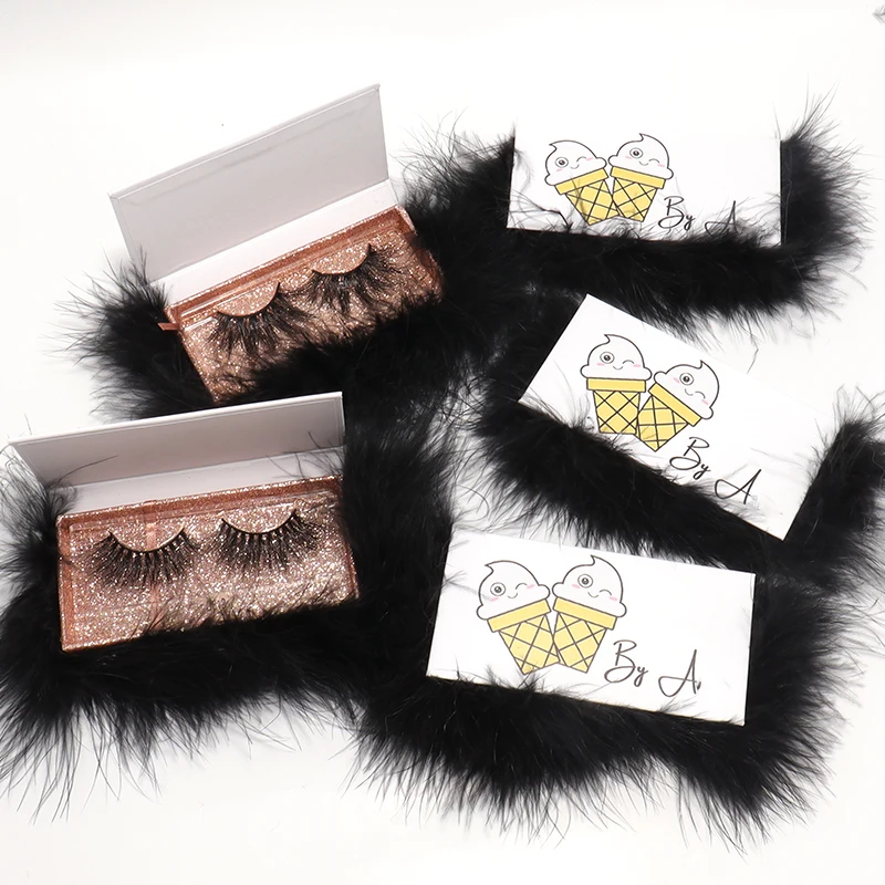 

2021 New styles 3d fluffy mink eyelashes natural look and soft strong cotton band vegan mink lashes, Natural black