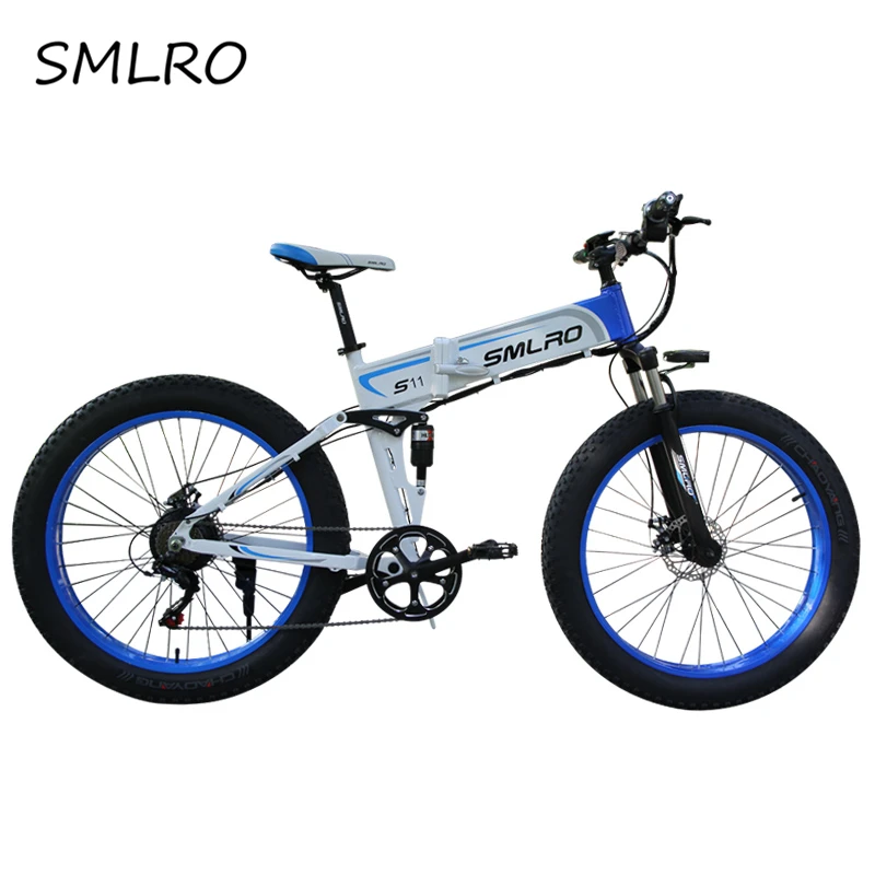 

1000watt e mountainbike electric cycle 48V 14Ah battery electric bicycle mtb full suspension folded ebike