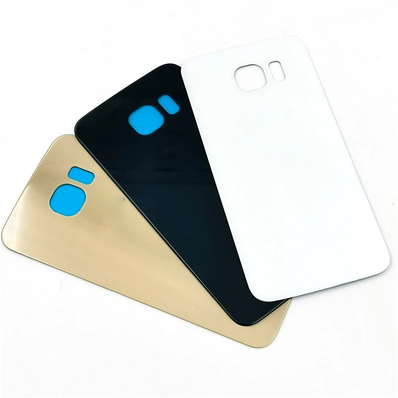 

Phone battery Back housing Cover for Samsung S6 plus replacement battery cover for Galaxy S6 edge Rear glass case, Black,white,gold
