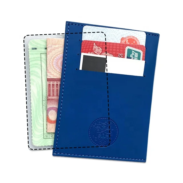 

Low MOQ wholesale cheap minimalist slim card case men pu leather card holder wallet