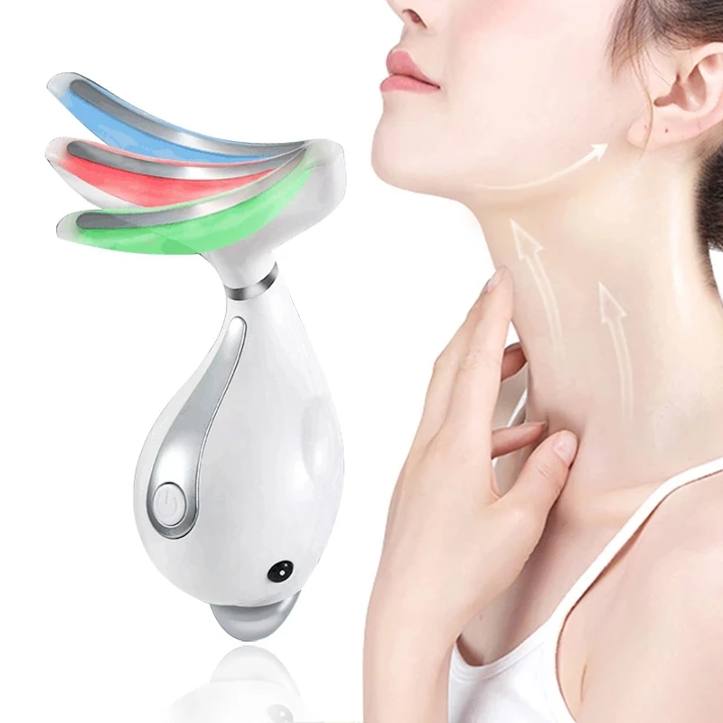 

Face micro current massager neck light device for lift anti wrinkles massage wrinkle removal equipment