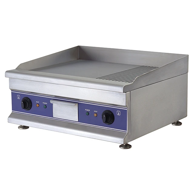 Gh600d Mirror Surface Commercial Stainless Steel Electric Flat Griddle