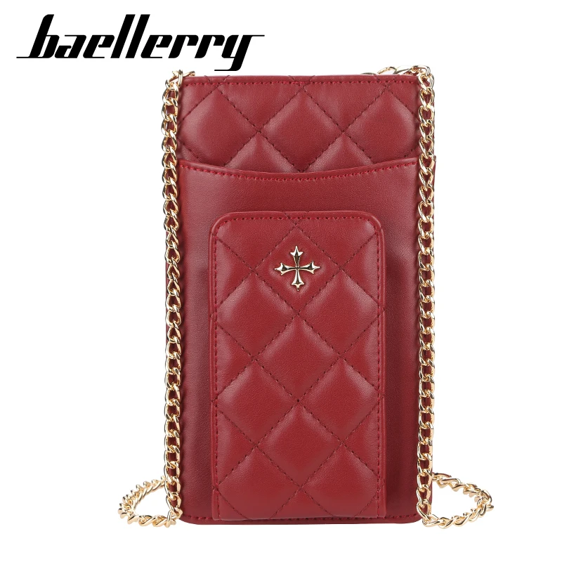 

2021 Baellerry PU leather women purses and Clutch business handbags ladies shoulder bags Large capacity Women Wallet, Black,pink,green,gray,red