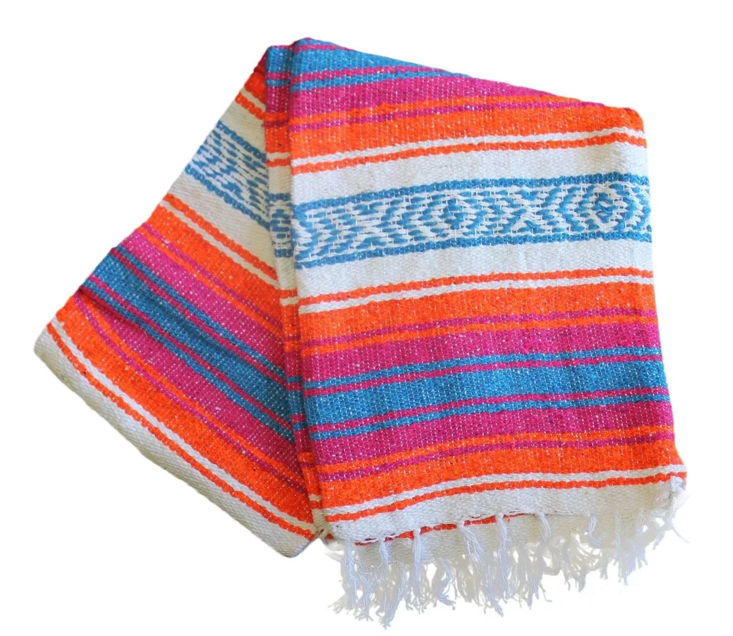 

2021 Hot Colorful Tassel Handmade Cotton Mexican Yoga Beach Blanket Towel