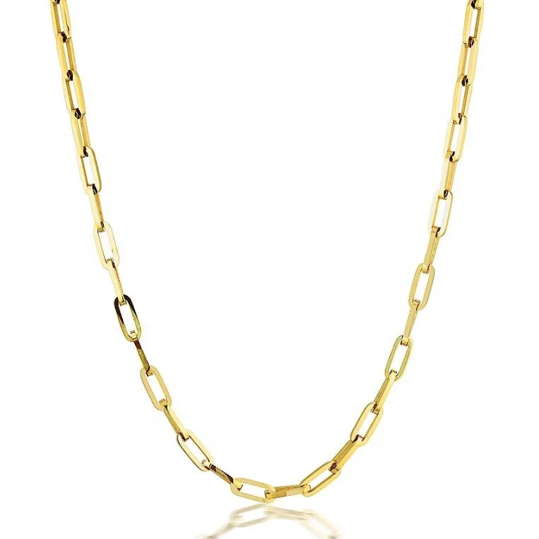 

Stainless Steel Jewelry Gold Link Chain Statement Necklace Choker For Women