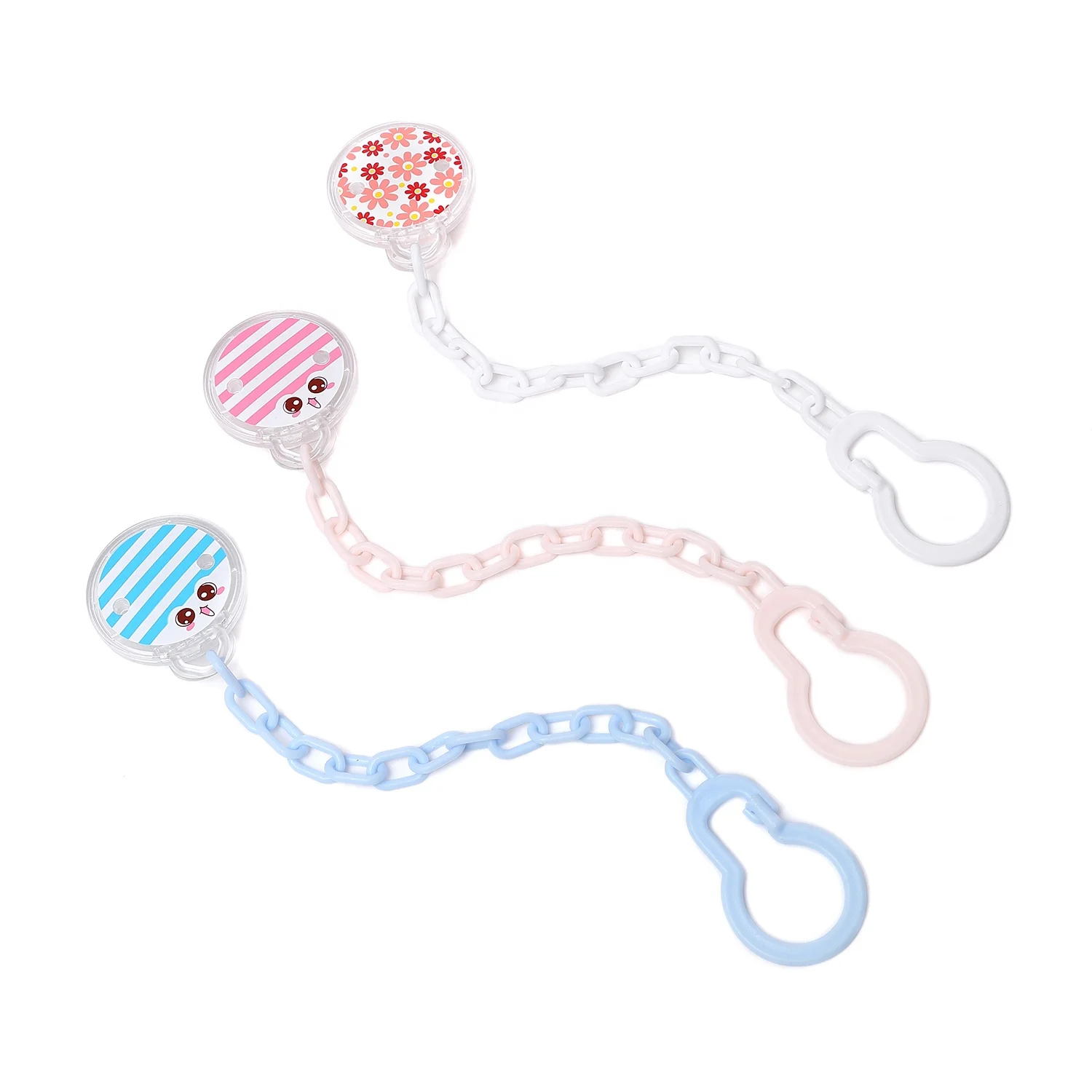 

The Infant Child Custom Logo Color Package Baby Plastic Product Baby Pacifier Clips Bling Pacifier, Customized