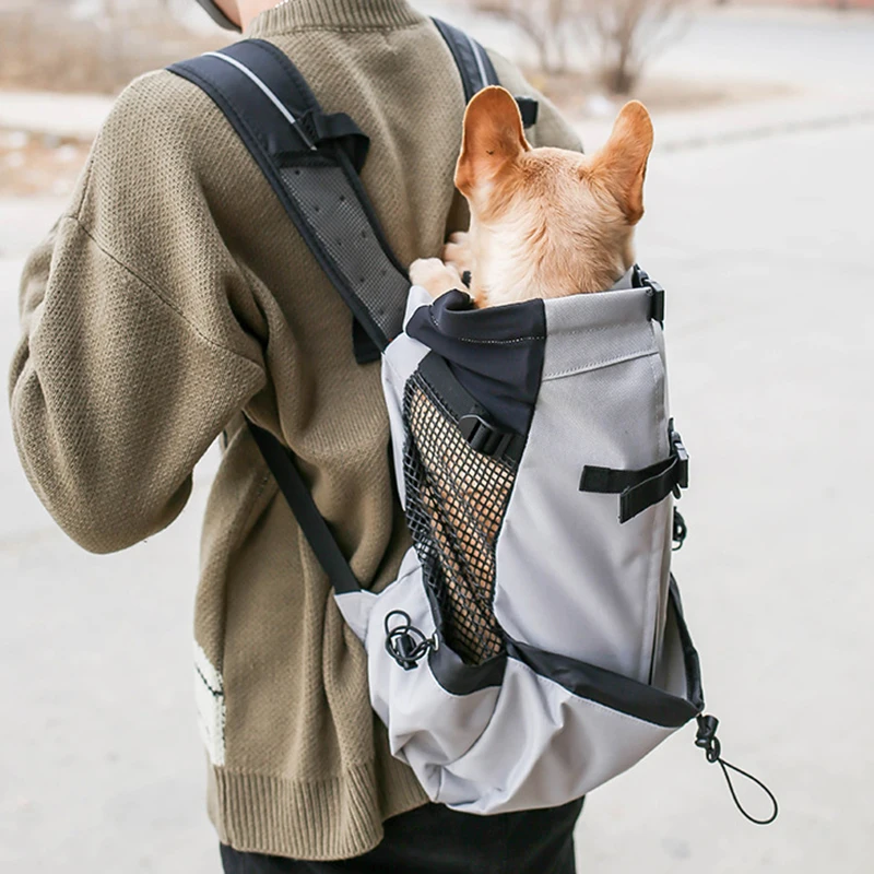 

Pet Dog Backpack Carrier Travel Bag Double Sling Shoulder Puppy Backpack Carrier