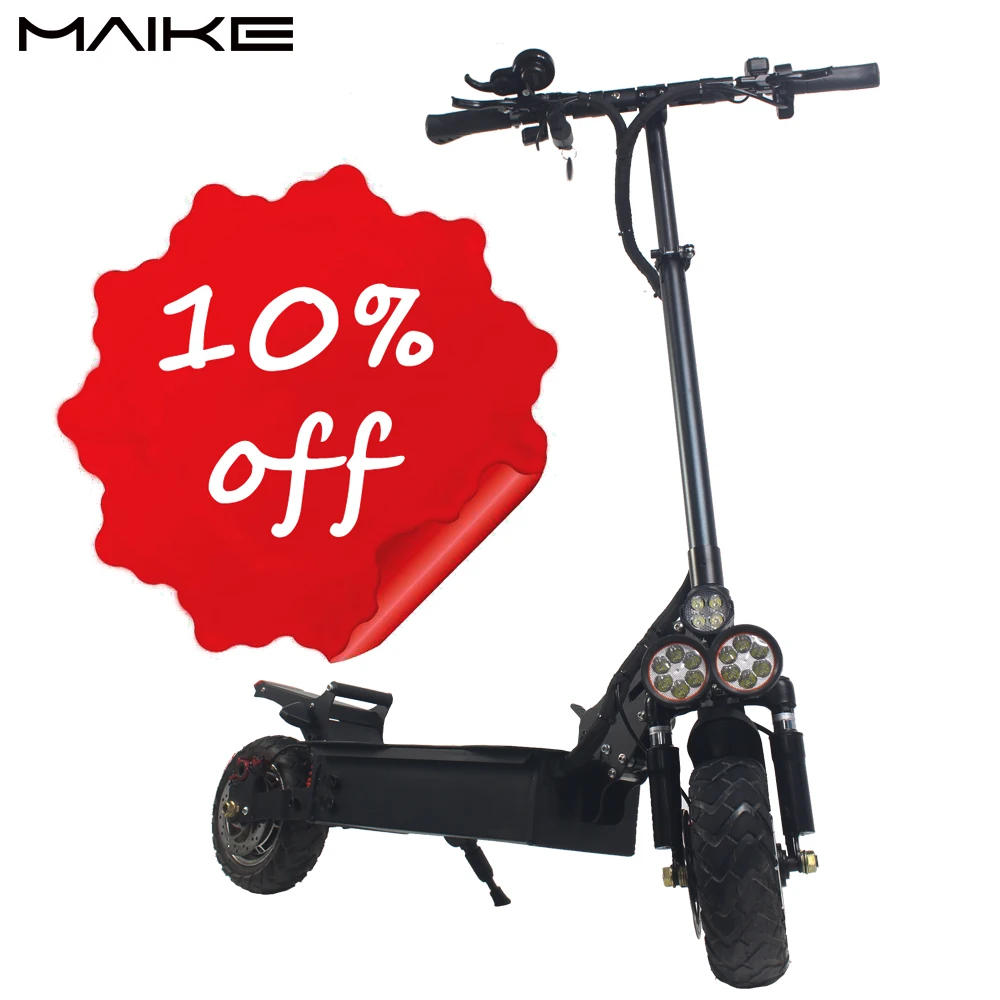 Maike MK6 1000W/2000W dual motor China cheap 48V/60V seated electric mobility scooter adult for sale, Black