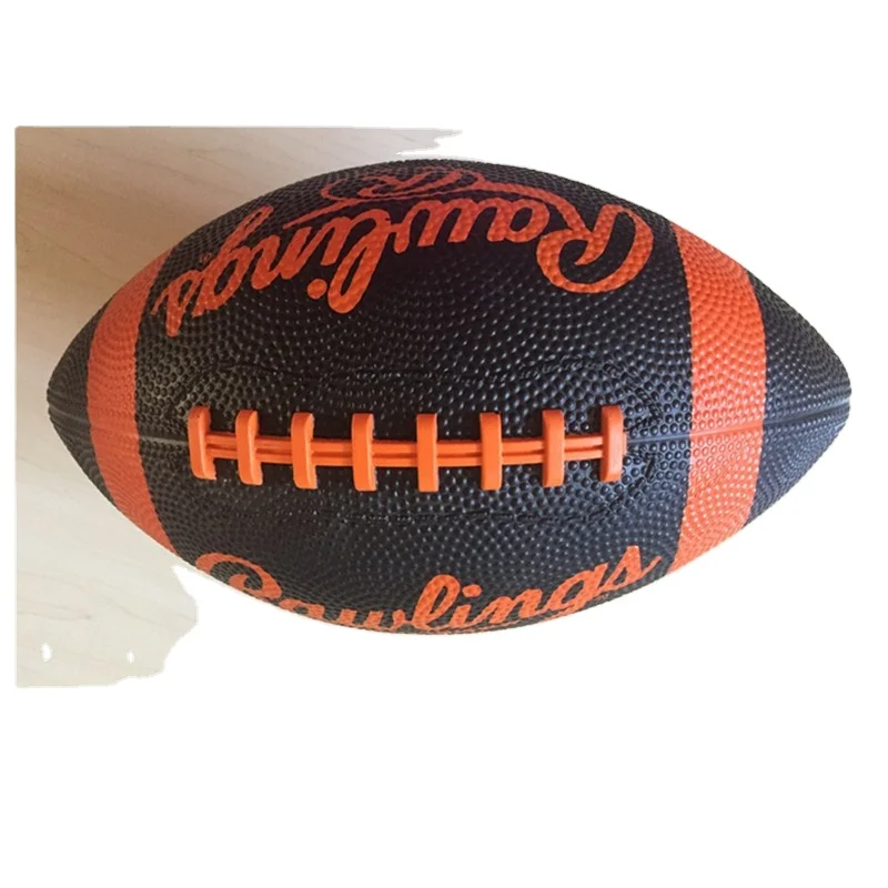 

Customized official size 9 souvenir PU leather training rugby american football