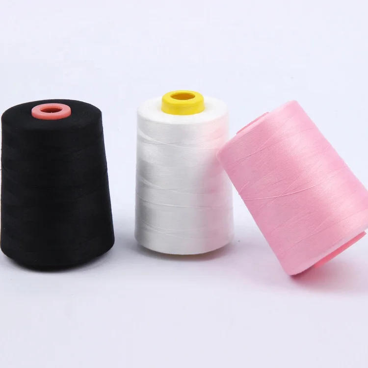 

Wholesale Poly/Cotton pearl 40/2 Polyester Sewing Thread, Pantone colors, dyed, raw white