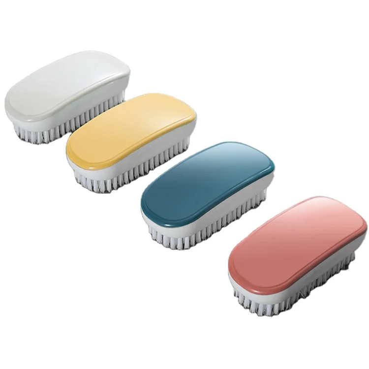 

Plastic Handle Clothes Brush Macaron Colorful Compact Portable Laundry Brush, Yellow,blue,white,red