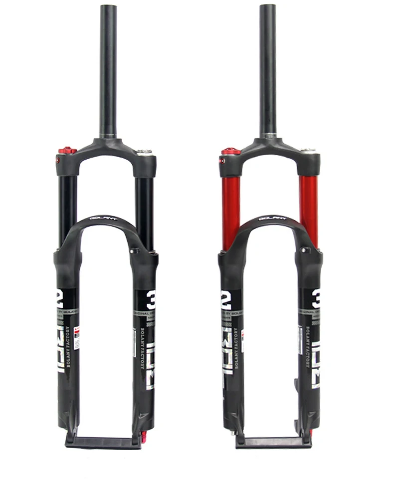 

Bolany Hot Sale Cross-border Bike Fork 26 Inch 27.5 Inch 29 Inch Mtb Double Air Chamber Shock Absorber Front Fork For Bicycle, As picture