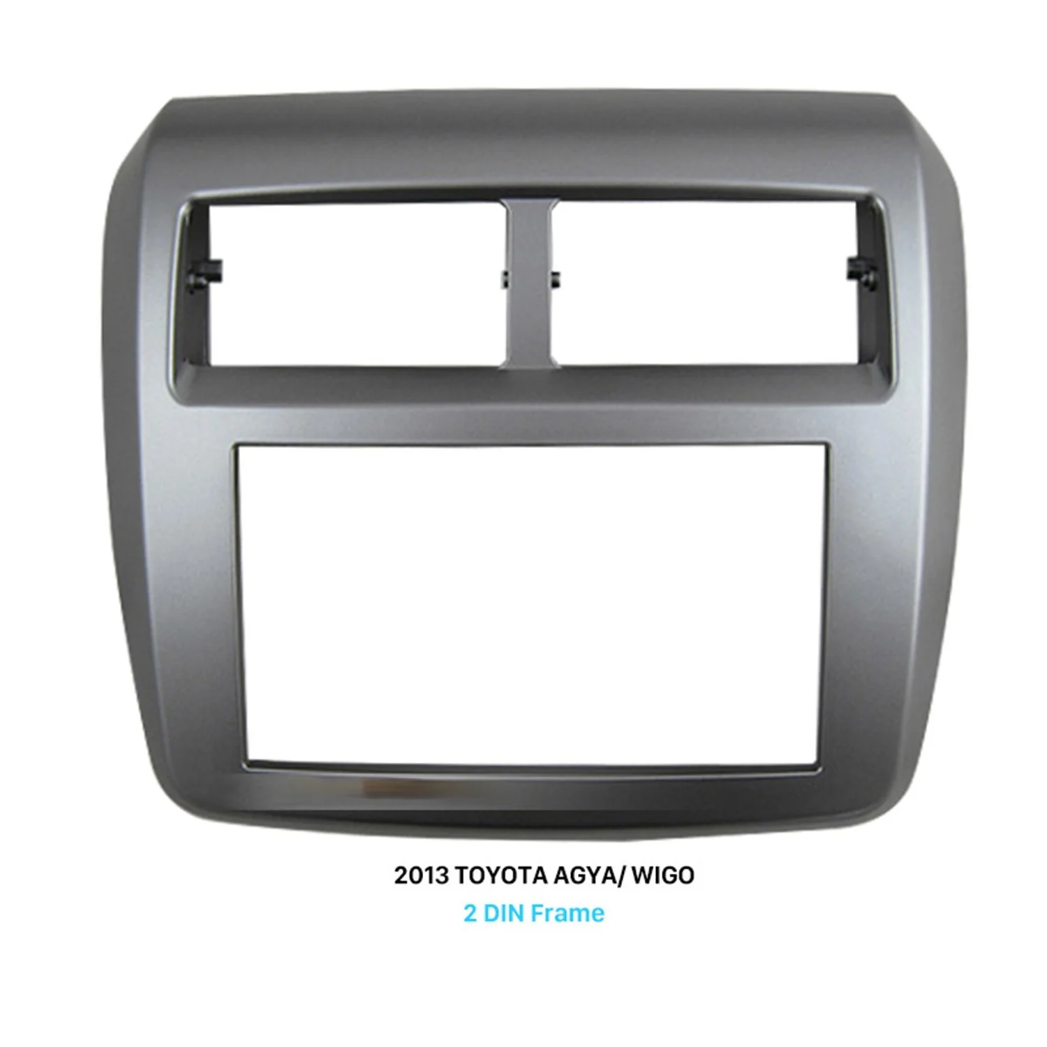 

Double Din Car Radio Fascia Audio Player Dash CD Trim Installation Kit for 2013 Toyota Agya Wigo