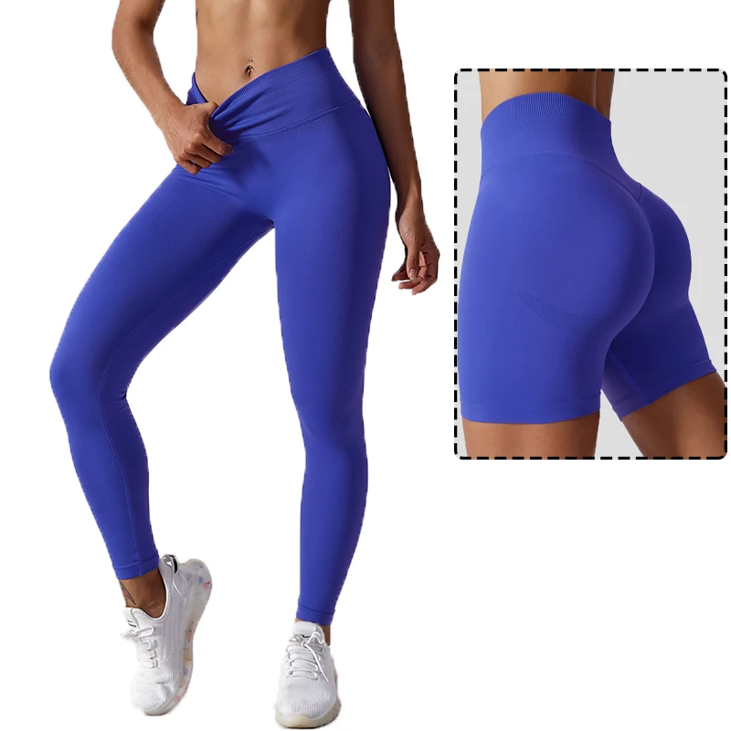 

Gym Fitness Tummy Control Butt Lift Compression Peach Hip Shorts High Waist Quality Seamless Sports Wear Yoga Women Leggings