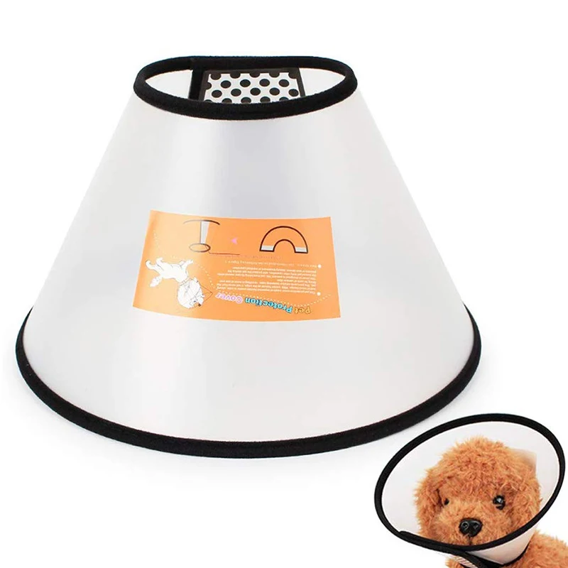 

PickPet Adjustable Pet Protective Collar Pet Type E Repair Collar, White
