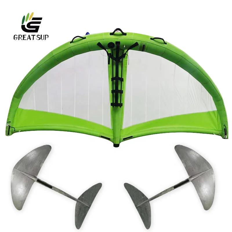 

Manufacturer windsurfing board stand-up board Inflatable sup/windsurf/kite board aluminium carbon hydrofoil for sale, Red/green/yellow