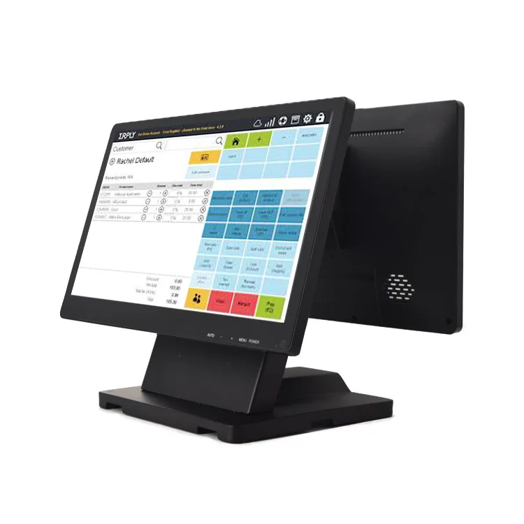 

17.3" supermarket retails touch screen pos computer LCD touch monitor, White/black