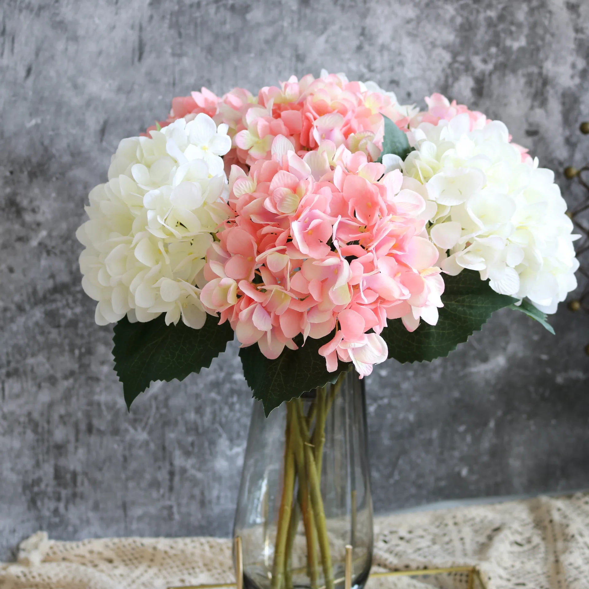 

Living Room Decoration Artificial Flower Hydrangea Tea Table Decoration Flower Wedding Ornaments, Colorful