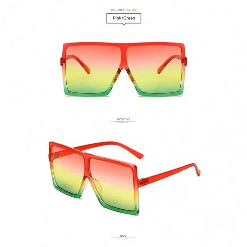 

2021 Oversized One Piece Lens Women Sunglasses Hot Selling Female Ladies Square Pc Sun Glasses With Rivet