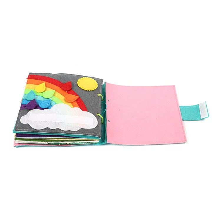 
Soft educational quiet book cloth book baby cloth book with tiger design wholesale 