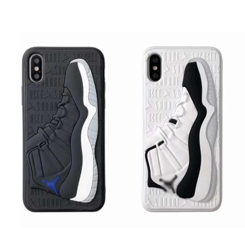 

Luxury 3D Shoe Designer Phone Case Soft TPU Brand Phone Cases for iPhone 11 Pro Max 12 Factory Vendor Mobile Casing, Multi colors