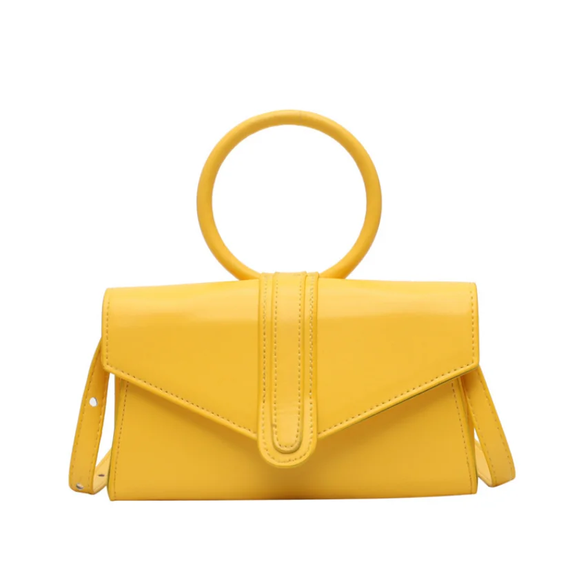 

GS181 New 2022 Candy Color Design Handbag Women's shoulder Messenger Bags, Black, white, green, orange ,yellow ,rose red