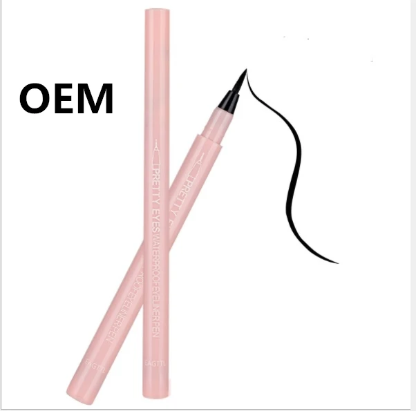 

Private Label OEM Pink Makeup Fast Dry Waterproof Black Eyeliner, Muliti-color