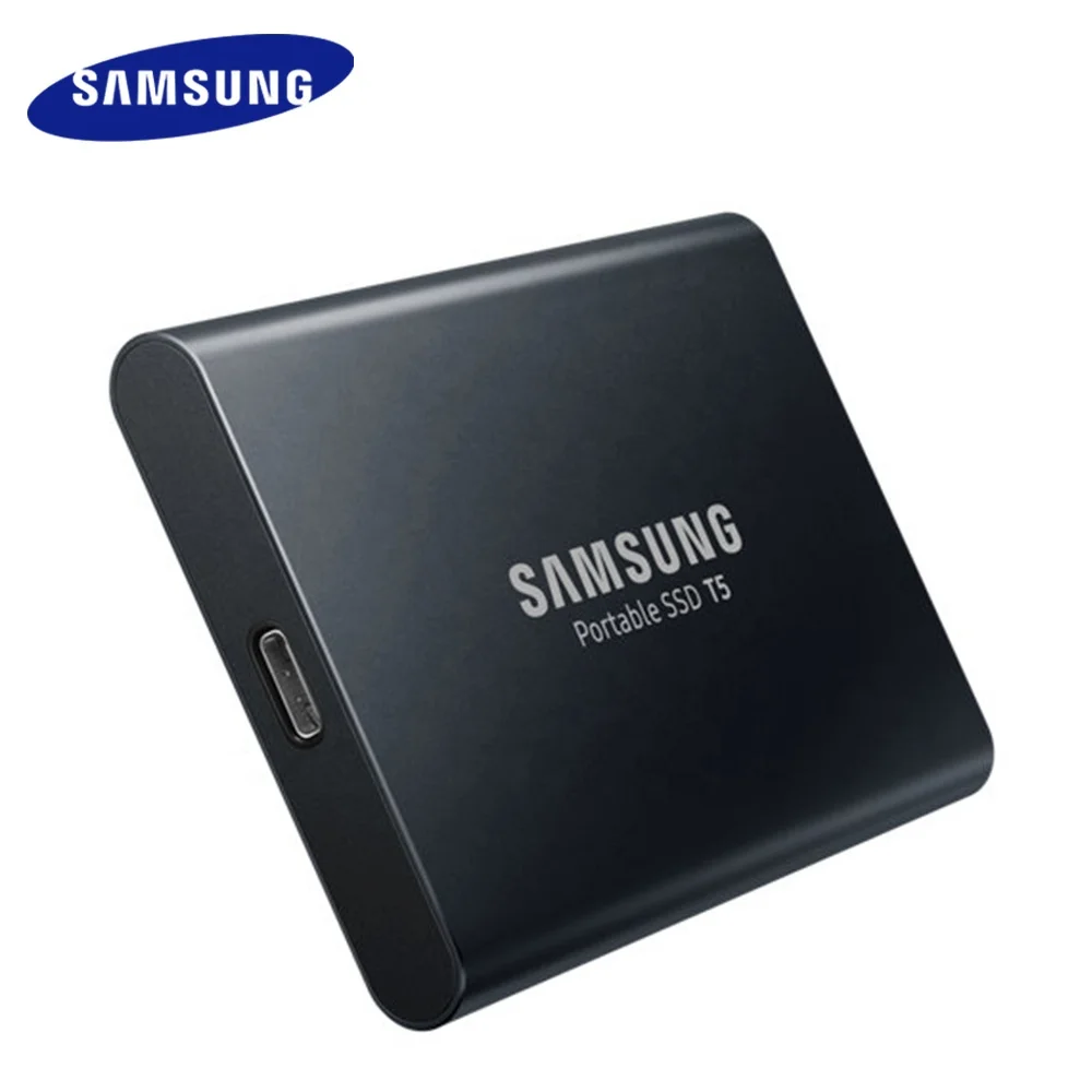 

SAMSUNG External SSD T5 500GB 1TB USB 3.1 External Hard Drive 2TB Solid State Drives for Desktop Laptop PC, Black