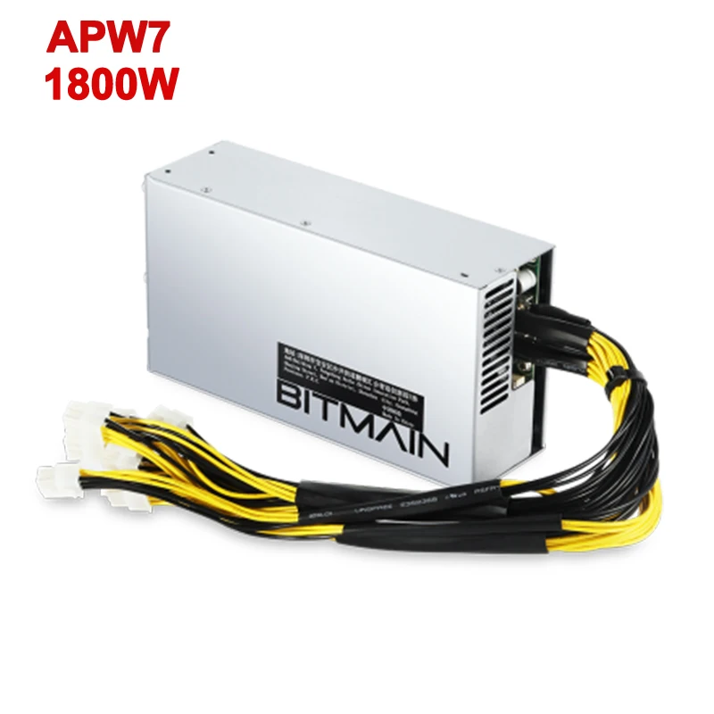 

Rumax 100% Original Bitmain 1800W Power Supply PSU APW7 for Antminer, Silver