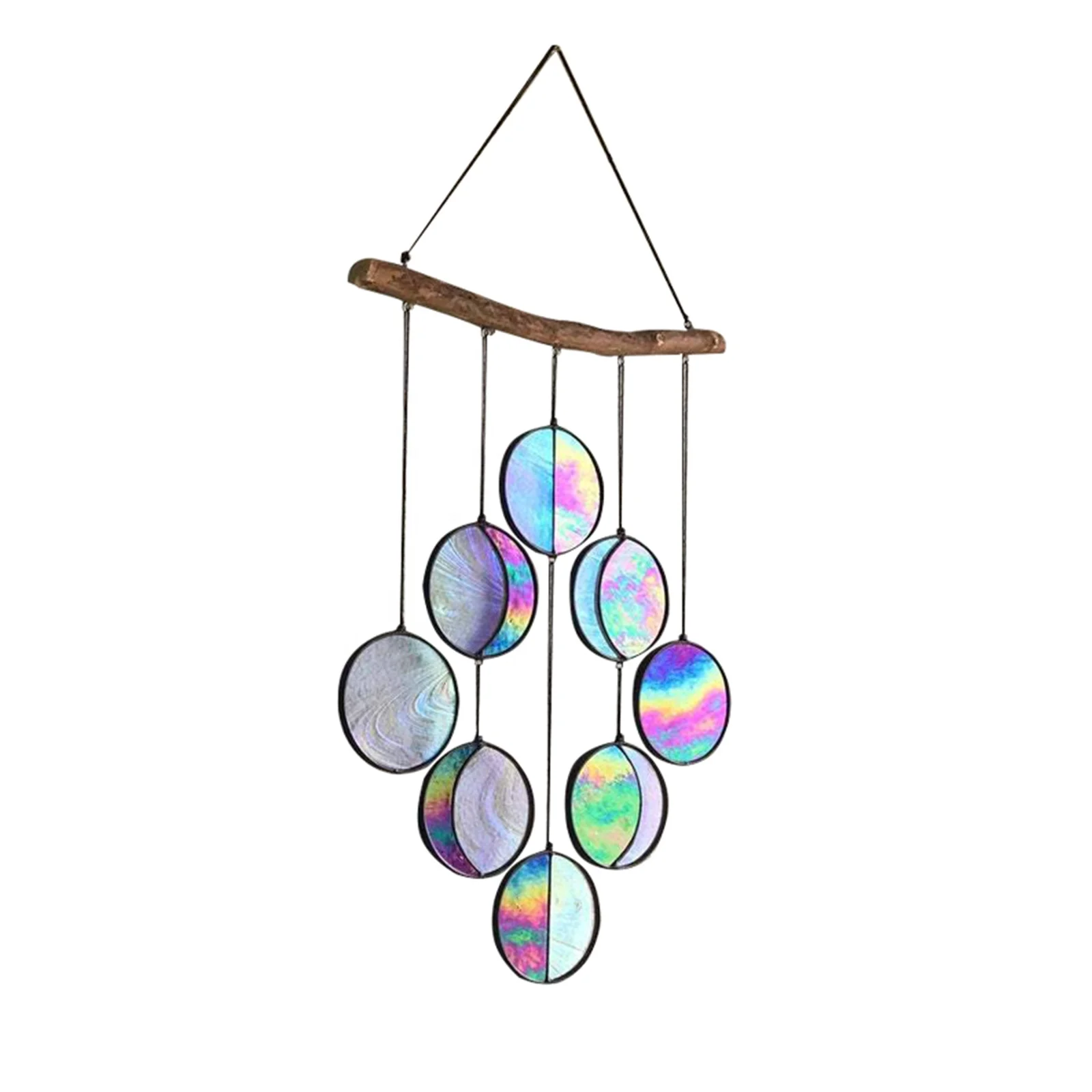 

High quality moon phase wall decoration wooden handmade art moon phase decoration living room, As shown