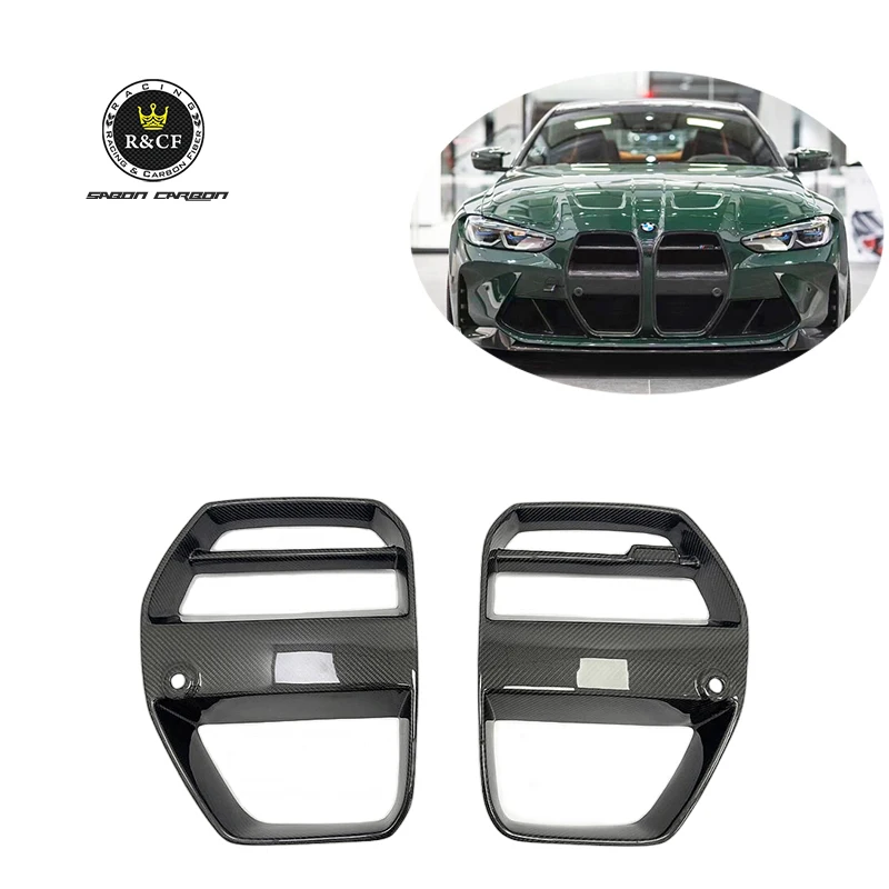 

G80 G82 M4 Vor-style Aero Carbon Fiber Front Hood Kidney Grill Cover For BMW G80 M3 G82 G83 M4 2022