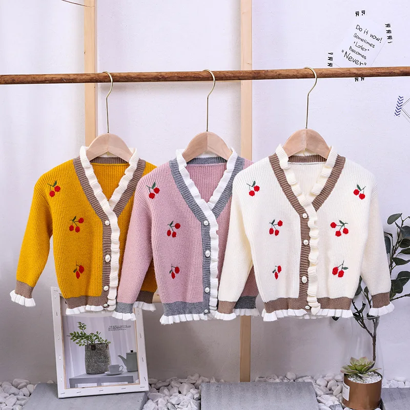 

Newest Hot Sale Pure Female Boutique Sweater Cardigan Coat Comfortable Baby Knitted Sweater