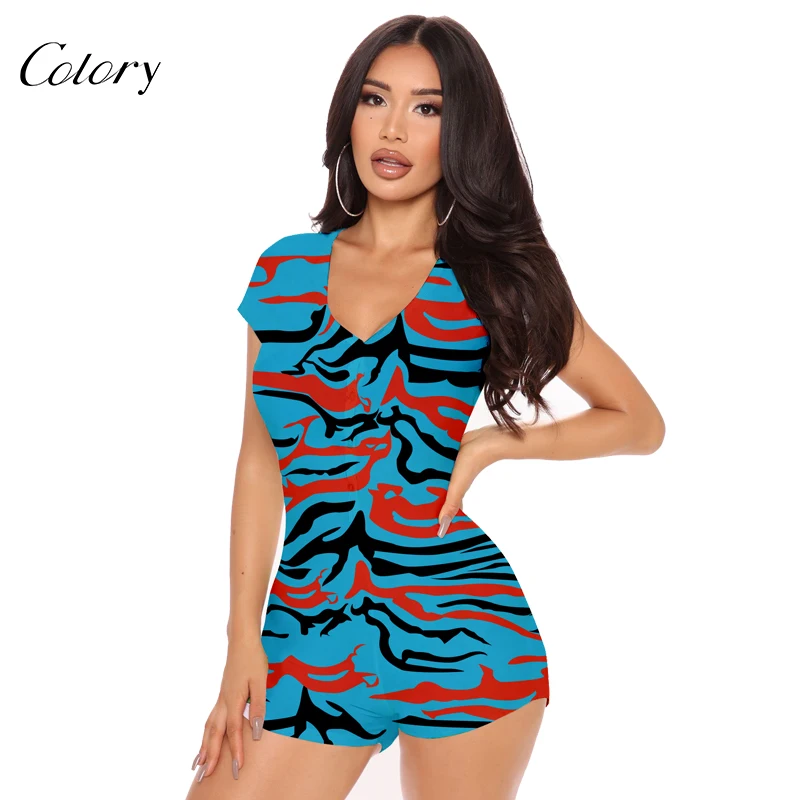 

Colory Women Summer Clothing Womens Sleepwear Desinger Onesie, Picture shows