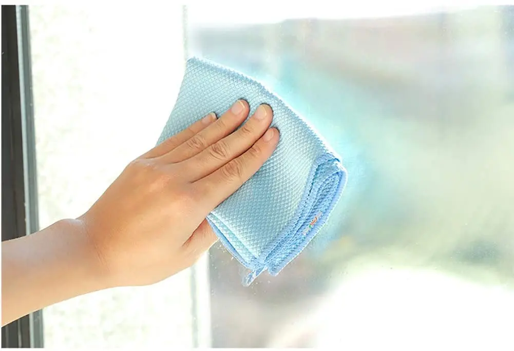 fish scale glass cleaning towel