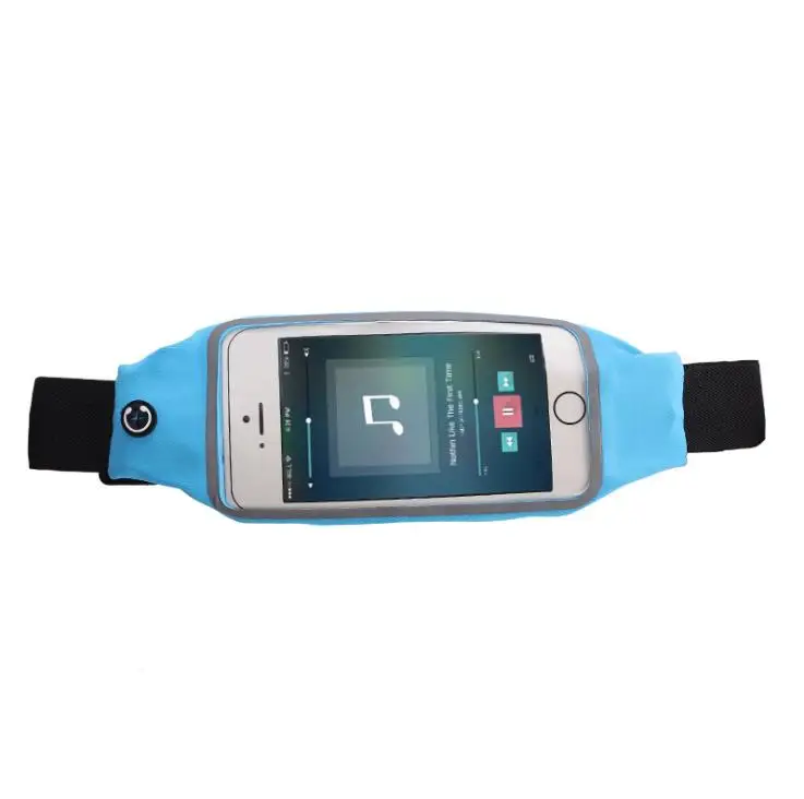 

2020 online shipping Outdoor Adjustable elastic waterproof fitness colorful fanny pack belt running sports waist bag