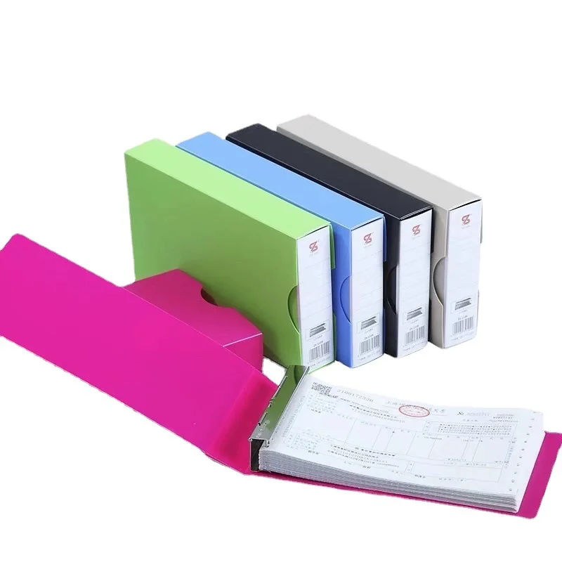 

Multifunctional plastic office financial file storage box document organizer 11 hole Invoice document file folder