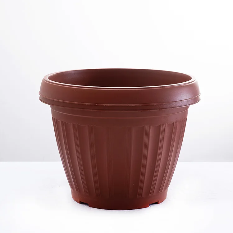 
Customized size 4 6 8 10 inches small outdoor garden plastic flower pot 