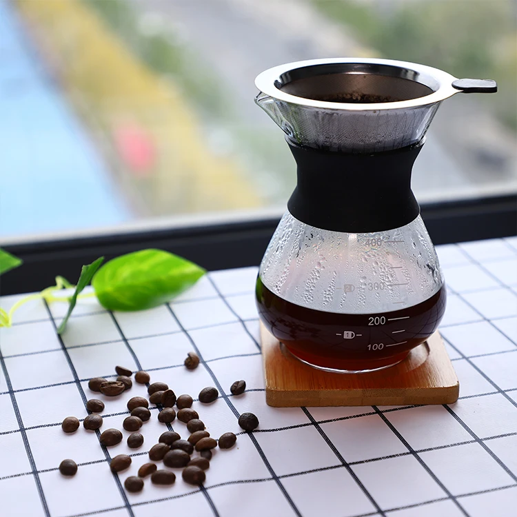 

Good Quality Custom heat-resistant high borosilicate glass coffee teapot, Clear