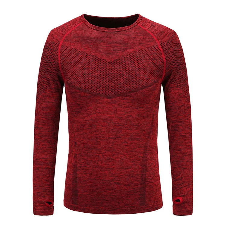 

2021 new fashion t shirt for men Wholesales sports active shirt men long sleeve fitness running t shirt men