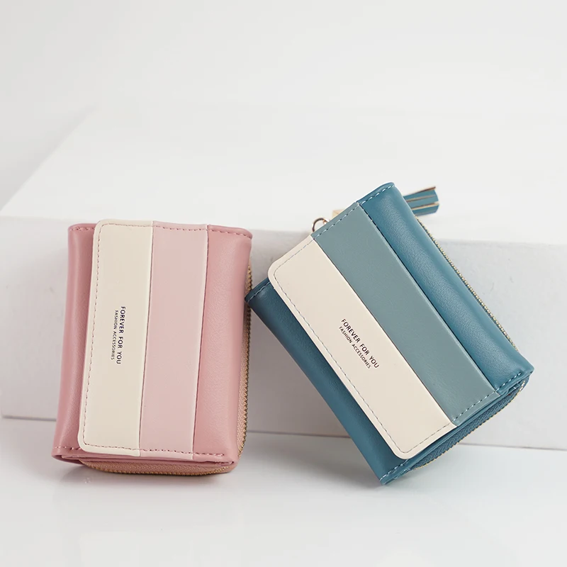 

New Design Ladies Hand Purse Women Wallet Tassel Coin Purse and Card Holder Multiple Wallet, Pink,yellow, blue, green, grey, black