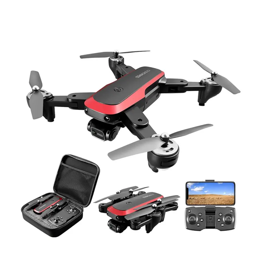 

5G WIFI 4K HD Camera RC Drone uav with HD Camera and GPS, Black+red